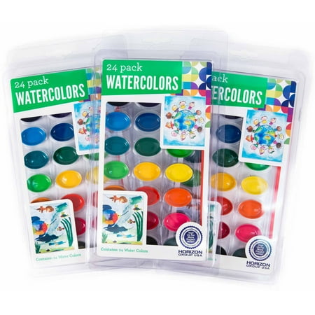 Horizon Group USA Master of the Arts Watercolor Paint Set, 3pk