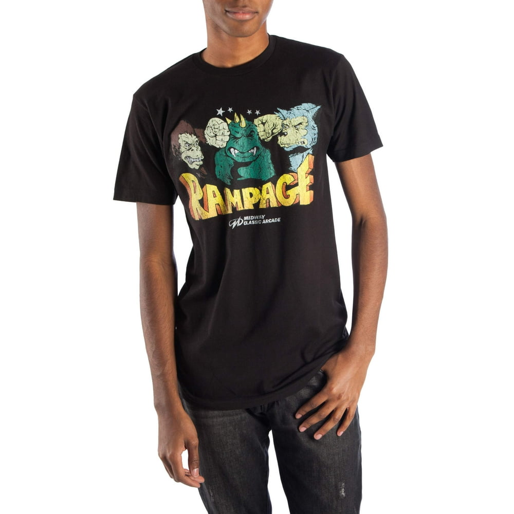 Midway - Men's and Big Men's Midway Games Rampage Graphic T Shirt ...