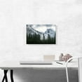 thumbnail image 2 of ARTCANVAS Foggy Forest Under Mountains Canvas Art Print - Size: 18" x 12" (0.75" Deep), 2 of 9