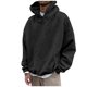 thumbnail image 1 of pstuiky camisas de manga larga para hombre, Sudadera con capucha deportiva de manga larga para hombre, estilo relajado y liso salir tops m, 1 of 2