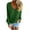 Green, variant on Womens' Fashion Sweaters Solid Color Knitted Long Sleeved V Neck Fall/Winter Light Blue Oversized Sweater (M)