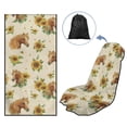 thumbnail image 5 of Xixirimido Universal Car Towel Seat Cover for Post Gym Workout Swimming Running Soft Breathable Automotive Front Seat Protector Car Accessories, Sunflower Horse, 2Pack, 5 of 8