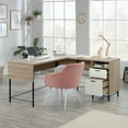 thumbnail image 2 of Sauder Anda Norr Oak Finish L-Shaped Desk with White Accents, Sky Oak Finish, 2 of 11