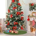 thumbnail image 4 of Coolnut Solid Color Christmas Tree Skirt Home Decoration Large Round Christmas Tree Skirt for Holiday Party Home Christmas Day Ornaments,35.4", 4 of 6