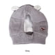 thumbnail image 2 of Billuyoard Gorro de calavera cálido de felpa y grueso para niños, gorro cálido y acogedor para niños, gorro de calavera cálido, sombreros Ropa para mascotas gris, 2 of 6