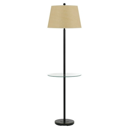 - Cal Lighting BO-2077GT Andros Metal Floor Lamp with Glass Tray