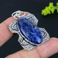 thumbnail image 2 of Natural Sodalite Gemstone Handmade 925 Sterling Silver Pendant 2.01", 2 of 2