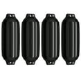 thumbnail image 1 of Costway 8.5''X 27'' 4 Ribbed Marine Boat Fender Vinyl Bumper Dock Shield Black, 1 of 6