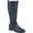 Navy, variant on Journee Womens Ivie Wide Calf Stacked Heel Riding Boots