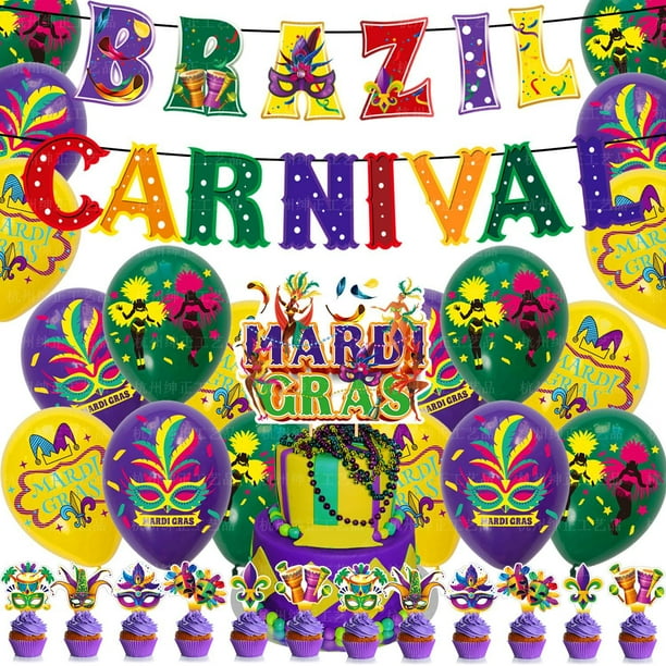 Set de 32 globos de látex para decoración de fiesta, carnaval, carnaval