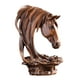 thumbnail image 2 of Estatua de cabeza de caballo, adorno, colección de decoración de cabeza de caballo, escultura para centro de mesa Madera, 2 of 9