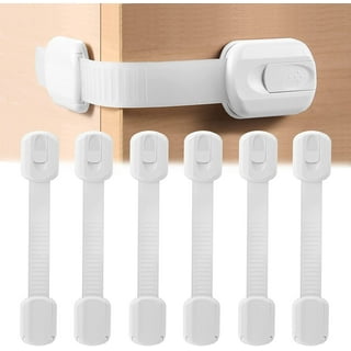 Family Care Multipurpose Baby Safety Cabinet Lock Latch Kit - 6 Pack Adjustable Locks + 4 Co