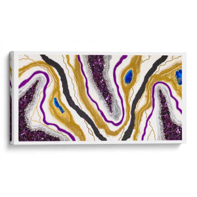 Cuadro decorativo - Río Amatista, GOGA 160x80 Canvas Lab Abstracto, Minimalista