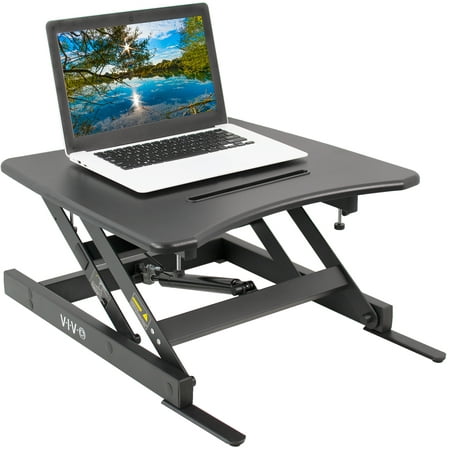 Vivo Single Top Height Adjustable 22 Laptop Standing Desk Riser