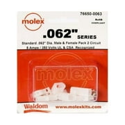 Brand New Molex 27-8376 22 Piece .062" Power Connector Kit-Panel Mount-2 Circuit