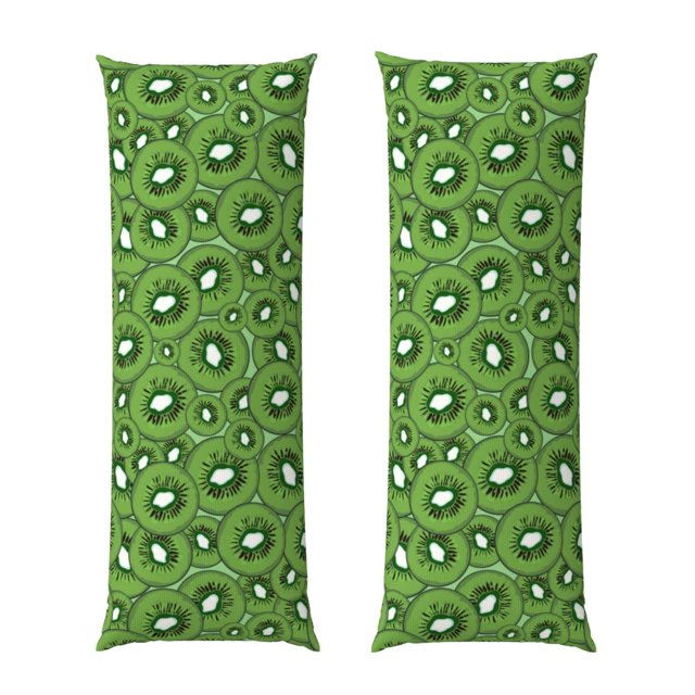 Fotbe Kiwi Fruit Funda para Almohada Corporal con Diseño, Funda de Microfibra Ultrasuave de 20x54 Pulgadas, Ropa de Cama Elegante