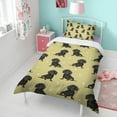 thumbnail image 4 of Dachshund Footprint Duvet Cover and Pillowcase Set for Single Bedding, Bedroom Accessories for Kids Teens, 4 of 5