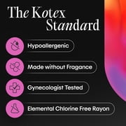 Kotex Click Compact Tampons, Super Plus, Unscented, 45 Count