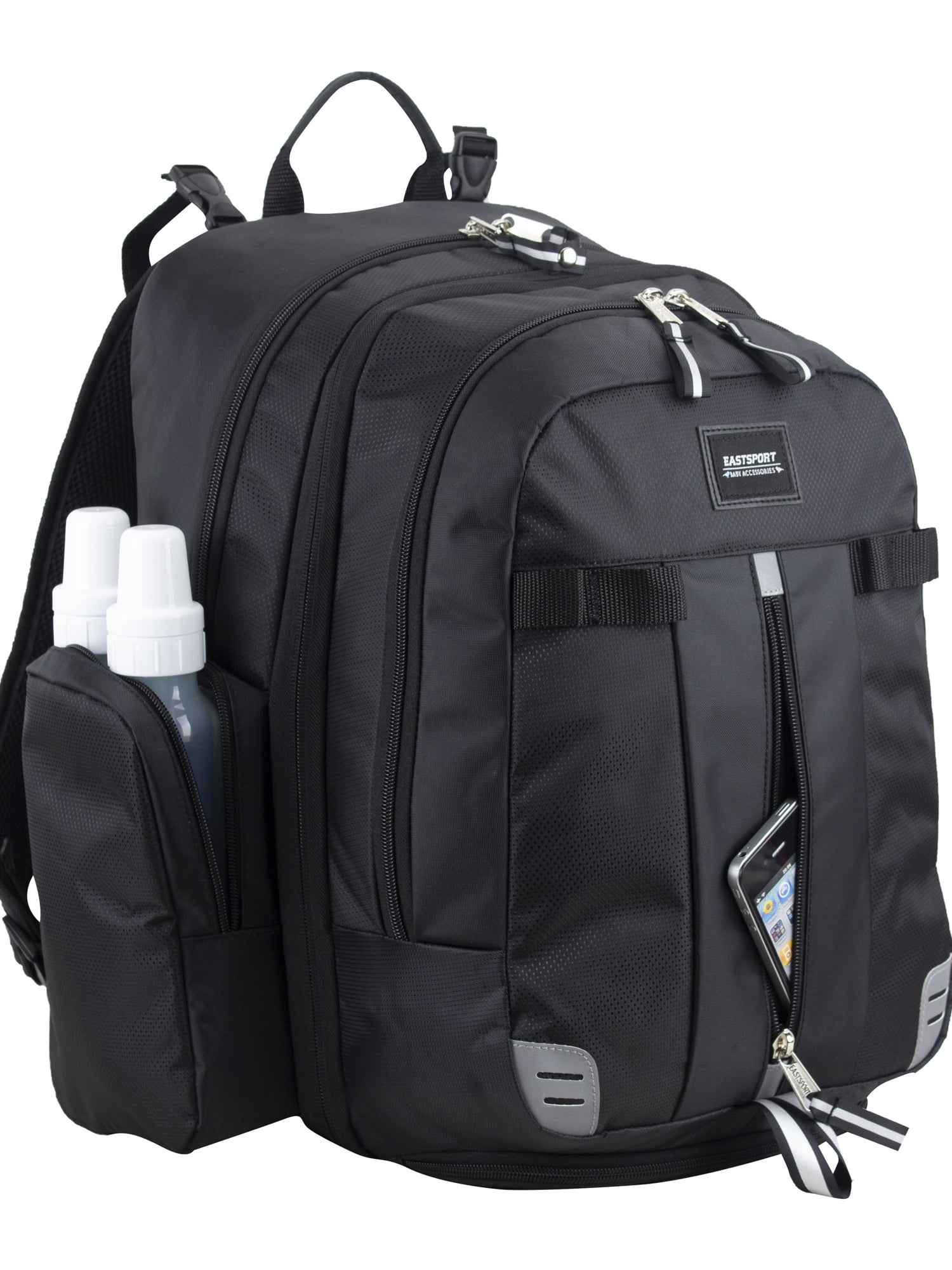 Eastsport Expandable Utopia Backpack Diaper Bag, Black, for Baby, Unisex