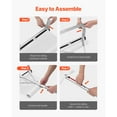 thumbnail image 6 of KFFKFF Snow Roof Rake, 18.5 in Aluminum Blade, 5.2-30 ft Extendable Roof Snow Scraper with Wheels & Slide, Lightweight Tool for Clearing Snow, Leaves, and Debris from Rooftops, 6 of 9