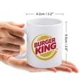 thumbnail image 2 of White Mug Fad Burger King Logo, 2 of 8