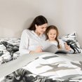 thumbnail image 4 of Homewish Camo Labrador Retriever Twin Comforter Sets,Vintage Dog Paws Duck Bedding Set,White,Light Gray Reversible,2pcs,1 Comforter and 1 Pillowcase, 4 of 7