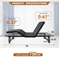 thumbnail image 3 of Adjustable Bed Frame, Queen Size Adjustable Bed Base with Wireless Remote, Zero Gravity, Independent Head and Foot Incline, Zero Clearance, Easy Assembly, 3 of 8