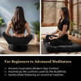 thumbnail image 4 of Juego de cojines Meditation Zafu hunnidspace con cáscaras de trigo sarraceno y espuma viscoelástica, 4 of 7