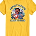 thumbnail image 3 of Lilo & Stitch - Family Means Everything - Men's Short Sleeve Graphic T-Shirt, 3 of 5