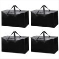 thumbnail image 1 of Paquete de 4 bolsas de mudanza extragrandes, resistentes y resistentes, con asas reforzadas, cremalleras duraderas, material impermeable, ideales para almacenamiento., 1 of 5