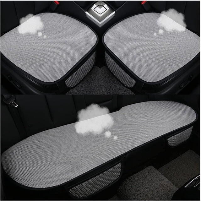 Almohadilla antideslizante para asiento de coche para verano, transpirable y refrescante, almohadilla antideslizante de seda de hielo para asiento de coche – 2024 nuevas fundas universales para asien