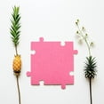 thumbnail image 6 of Pretyzoom 4Pcs Pink Felt Wall Tiles Self Adhesive Bulletin Board Puzzle Shape Decor for Living Room Bedroom and Office, 6 of 6