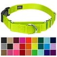 thumbnail image 2 of Country Brook Petz® Hot Yellow Durable Nylon Martingale with Deluxe Buckle - Made in the USA, Extra Large, 2 of 6