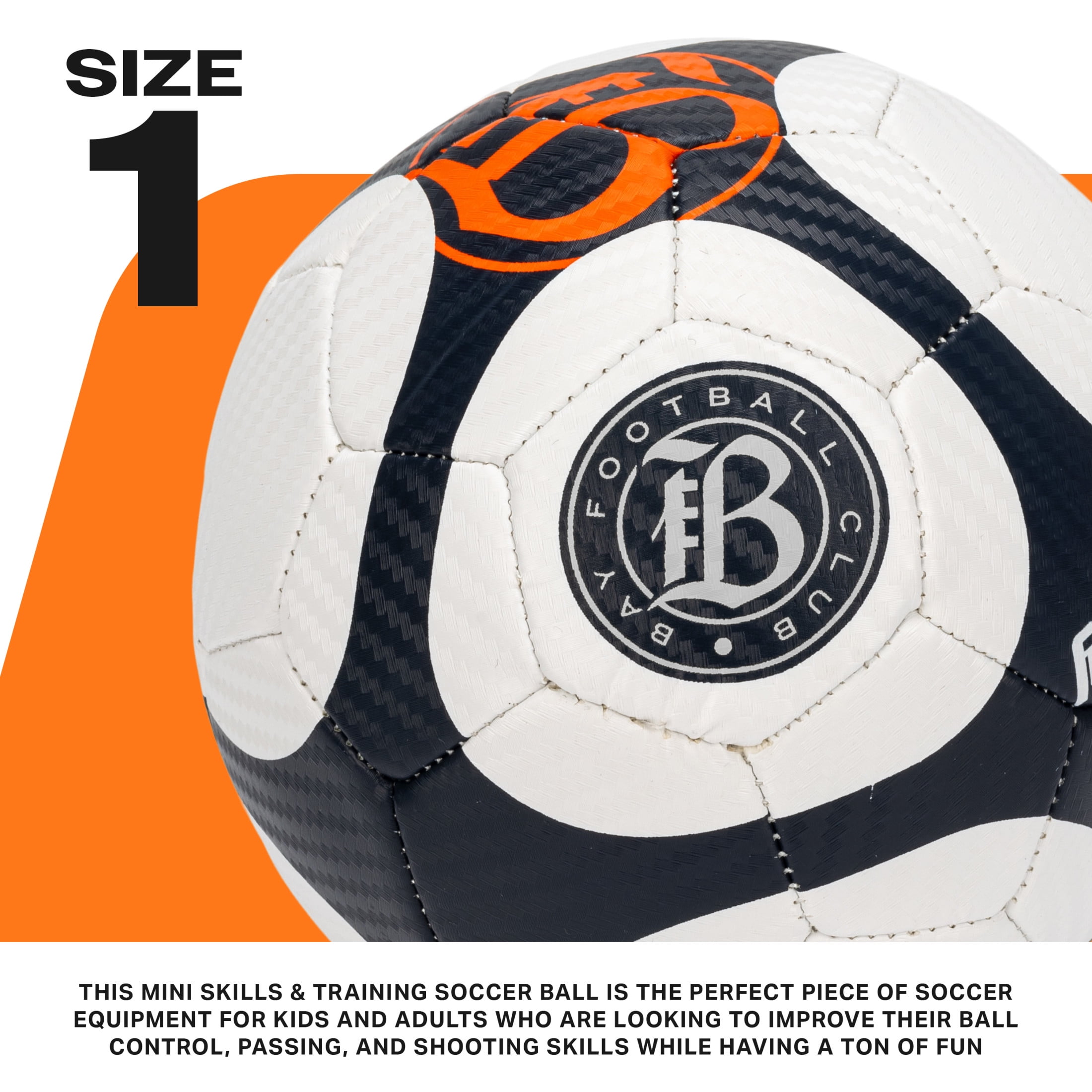 Franklin Sports NWSL Bay FC Soccer Ball - Kids Mini Size 1 Soccer Ball - Skill + Training Soccer Ball for Kids + Adults - Boys + Girls Soccer Ball - Air Pump Included