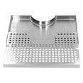 thumbnail image 3 of Plateau d'Égouttement en Acier Inoxydable Durable pour Tour à Bière - Design Détachable pour un Nettoyage Facile, Résistant à la Corrosion et à la Rouille, Attrape la Bière Renversée pour Garder les Comptoirs Bien Rangés, s'Adapte aux Robinets Simples, Doubles et Trois, 3 of 6