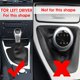 thumbnail image 4 of 6 Speed Manual Shift Knob Shifter Lever Boot Cover For- 1 Series E81 E87 E87Lci E88 E82, 4 of 5