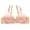 Pink, variant on ManxiVoo Side Folded Full Coverage Wireless Bra for Women Soft Lightweight Support Minimizer with Wide Band L Size Beige