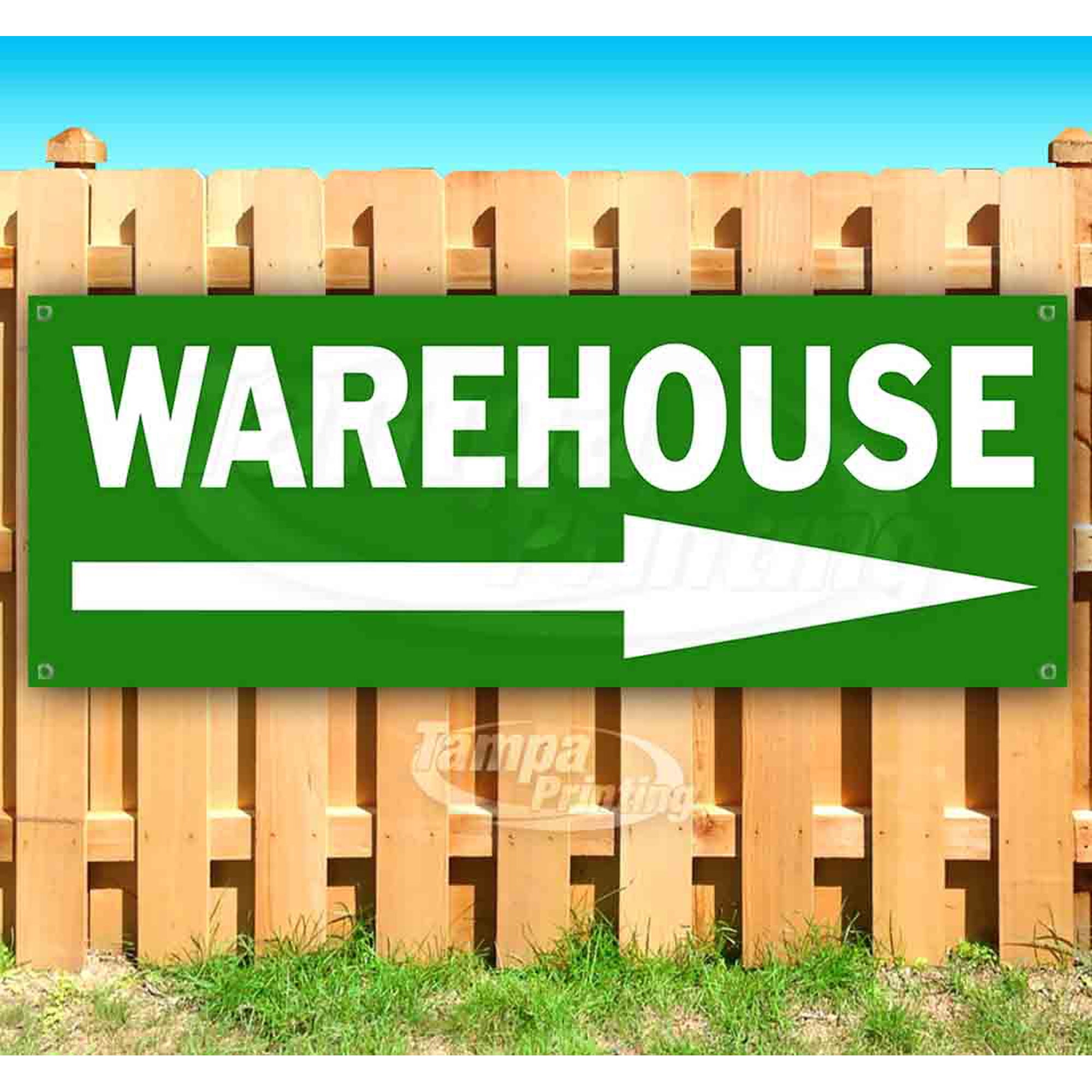 Warehouse 13 oz Vinyl Banner With Metal Grommets