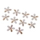 thumbnail image 1 of 10 botones de flores con diamantes de imitación y perlas segundo, 1 of 9