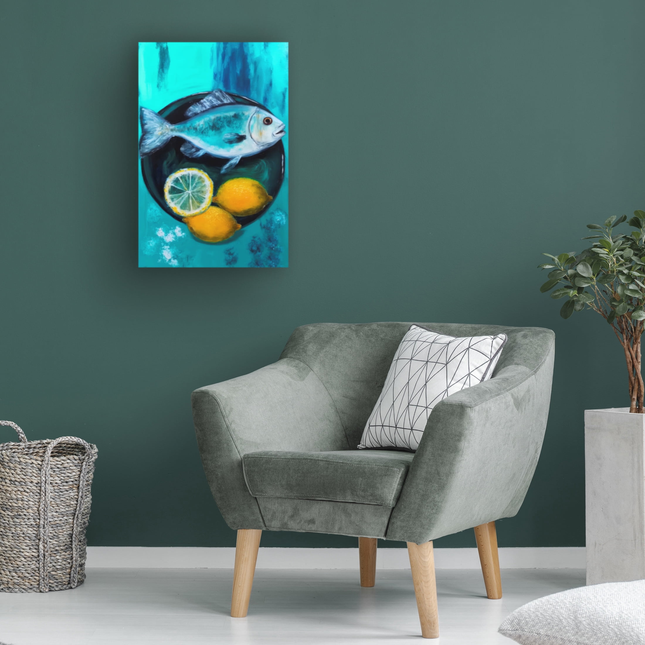 Trademark Fine Art Treechild A Fishplate Canvas Wall Art