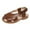 Brown, variant on NOKIO Kids Summer Sandals Kids' Casual Sandals Infant Leather Sandals Kids Leather Mary Janes Children Shoes Flat Sandals Hollow Beach Shoes Fashion Soft Sole Girls Boys Casual Sandals