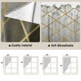 thumbnail image 5 of Yellow Geometric Swag Valances for Windows, Kitchen Window Curtains Over Sink, Modern Abstract Gradient Marble Window Treatment Curtains for Living Room/Bedroom Curtains 2 Panel Sets 36"x45", 5 of 8