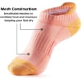 thumbnail image 4 of Womens Ankle Socks 5 Pairs Cushioned Running Athletic No Show Socks With Tab, 4 of 5
