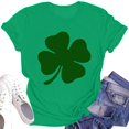thumbnail image 3 of St Patricks Day Shirt Women Short Sleeve Round Neck Loose Soft Printed Summer Tops, 3 of 3