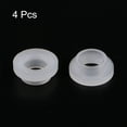 thumbnail image 3 of Uxcell Flanged Sleeve Bearings Plastic Bushings Nylon Bushings, White 10x13x7mm 4Pcs, 3 of 5