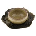 thumbnail image 2 of Del Lugar De La Taza De Café Del Práctico De De La Taza De Té De Lotus Design ~ Alloy Para Las Colocaciones Del Té De Kung Fu, Decoración Bronce Baoblaze Posavasos de aleación, 2 of 8