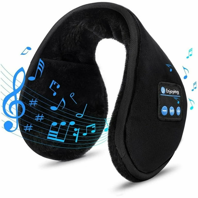 Bluetooth Earmuffs for Winter Women Men, Ear Warmers Headphones Ear Muffs Fluffy with Music HD Speakers Calling for Outdoor Winter Running Cycling Camping, Ice Fishing Skating, Walking Dog - Walmart.com