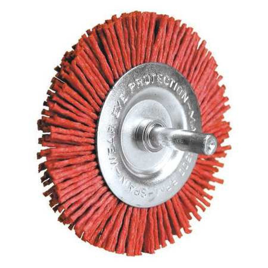 CENTURY DRILL AND TOOL 77441 Radial Brush,Nylon Coarse,80 Grit,4 in