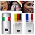 thumbnail image 4 of Sweatproof Fan Face Paint Stick, 3 Colors Waterproof Roll-on Makeup for Game Day & Sports Events, Easy Application & Washable, 4 of 8