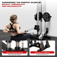 thumbnail image 5 of Cable Crossover Machine, Lat Pulldown Cable Training for Home Gym Station, Wall Mounted Pulley Tower functional trainer with Adjustable 18 Positions Dual Pulley System, 5 of 7